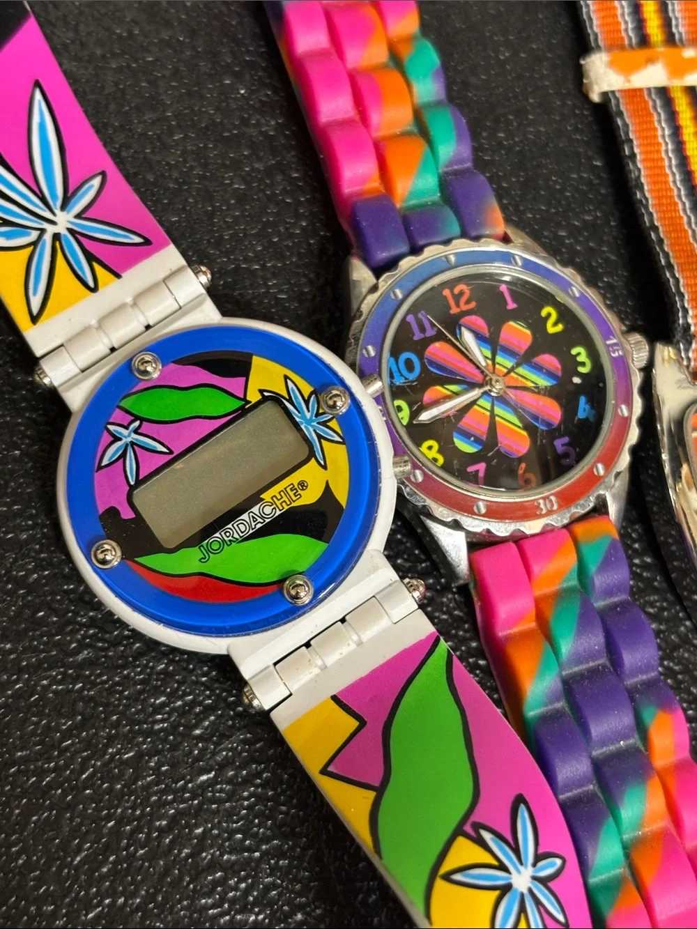 Y2K Retro Puma Accutime Jordache Colorful Silicone Watches Multicolor no battery